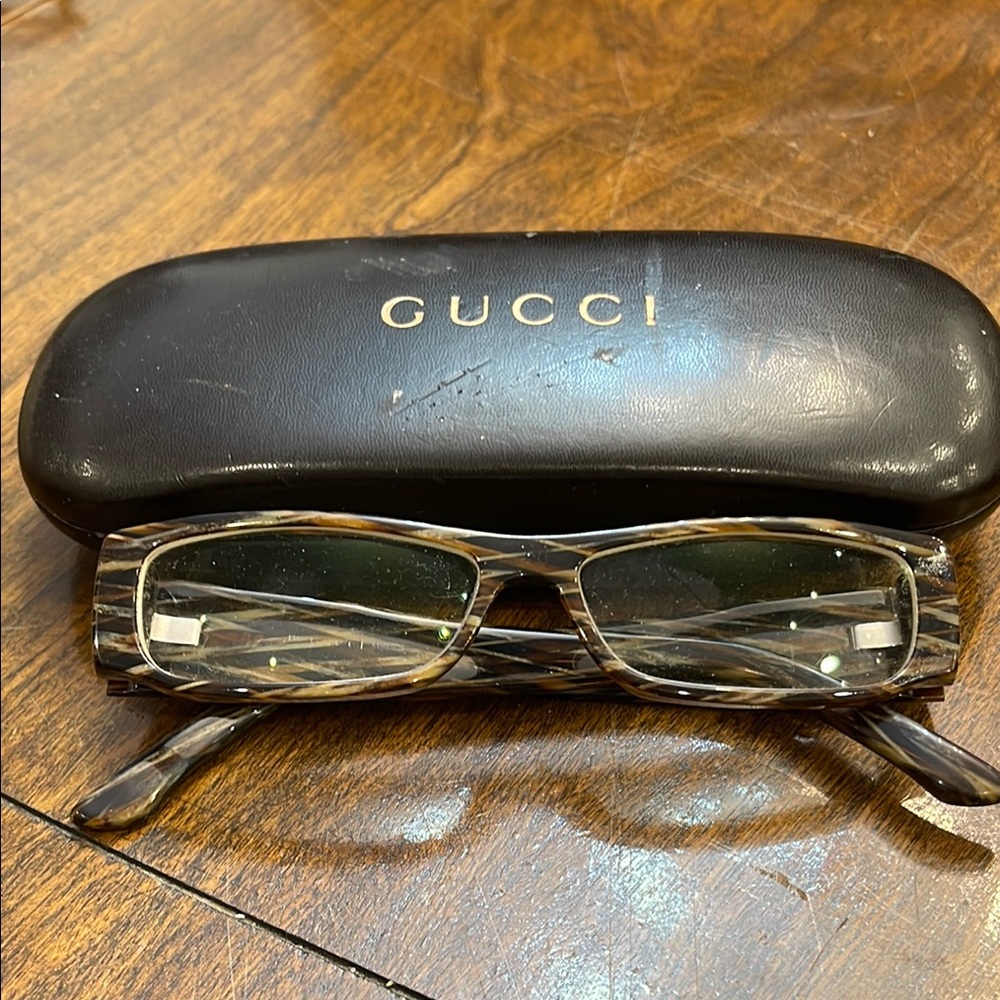 Gucci Tortoiseshell Glasses with Case
